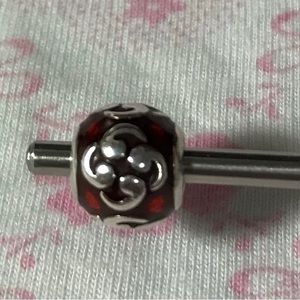 Pandora red zen charm